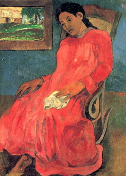 Gauguin_Femme a la robe Rouge.jpg